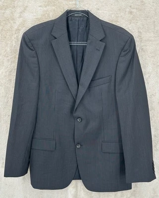 Blazer Hugo Boss Para Hombres 40R Negro Rayas 100% Lana Pasini Abrigo Deportivo Chaqueta Foto 1 de 4