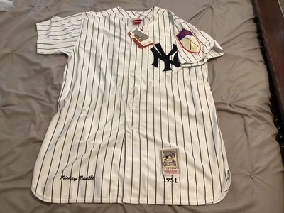 Mitchell & Ness Mickey Mantle Cooperstown Coll.  Casa de los Yankees de Nueva York talla 54 - ¡con etiquetas!! Foto 1 de 4