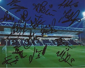 PRESTON F.C: SIGNED 10x8 GROUND PHOTOx15.*BYROM, SODJE, CANSDELL-SHERRIFF* - Picture 1 of 1
