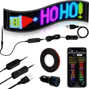LED Car Sign,Flexible LED Matrix Panel USB 5V Bluetooth Application Control DIY - Picture 1 of 12