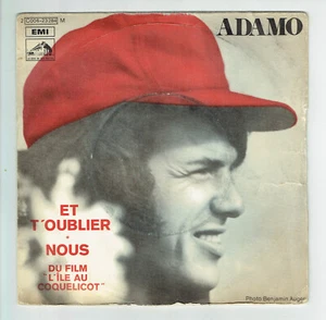 ADAMO Vinyl 45T UND VERGISS DICH - NOUS Film Die Insel mit dem Mohn -STIMME 23284 - Bild 1 von 3