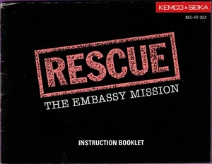 Rescue: The Embassy Mission (Nintendo Entertainment System) NUR Booklet - Bild 1 von 2