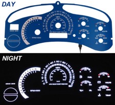 Escalade Style Blue Face Glow Gauge For 99-02 Chevy Tahoe / Suburban / Silverado