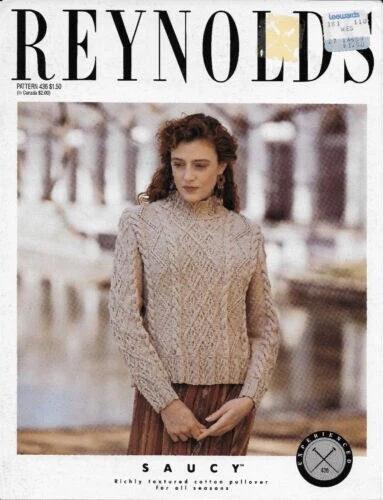 Suéter Jersey Algodón Texturizado Saucy Patrón Tejido Reynolds 436 Foto 1 de 1