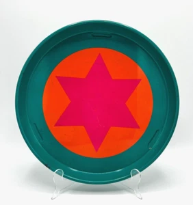 Lena & Al Eklund Laurids Lonborg POP ART Round Metal 11" Serving Tray Groovy MCM - Picture 1 of 11