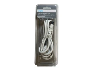 Maplin Power Cable With Cloverleaf Connector For Laptops Power Supply 2m White - Picture 1 of 3