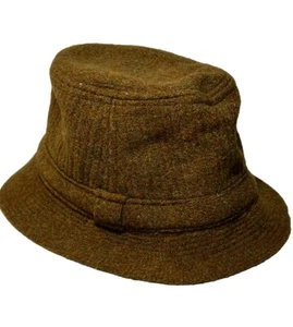Vintage Knox New York Fedora Hat Hand Woven Harris Tweed - Picture 1 of 9