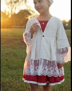 Well Dressed Wolf Velvet And Lace Jacket NWT Size 6 - Picture 1 of 2
