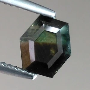 Piedras preciosas genuinas sueltas de zafiro bicolor natural corte elegante raro de 1,70 quilates - Imagen 1 de 5