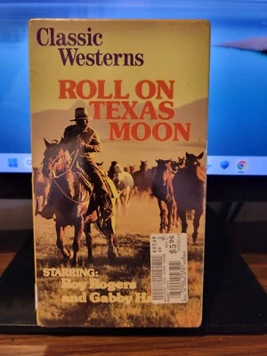 Classic Westerns: Roll On Texas Moon (VHS, 1990) Starring Roy Rogers NEW, Sealed - Image 1 of 2