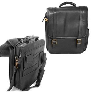 Urban Designer Laptop Businesstasche schwarz Leder aus Naturleder Neu Sale - Bild 1 von 6