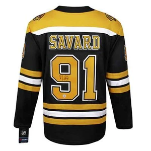 Marc Savard Autographed Boston Bruins Black Fanatics Breakaway Jersey - Picture 1 of 3