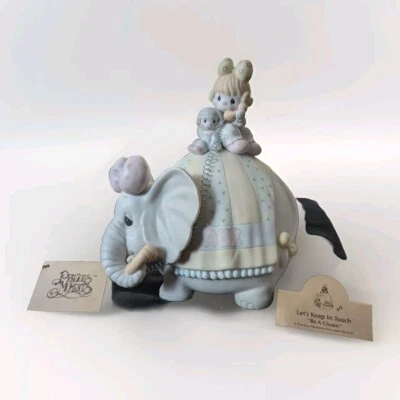 Precious Moments "Be A Clown" 音乐盒 大象,马戏团主题 ~ 带盒,完好  — 第 1/4 张图片