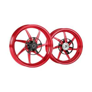 MOS XF07 Forged Aluminum Alloy Wheels for Yamaha XMAX 250 300 2017-2025 Red - Picture 1 of 11
