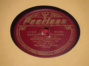 Hermanas Hernandez Trio Los Yucas 78 RPM Peerless 4092 Rinconcito No Mientas - Imagen 1 de 8