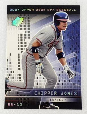 2004 Upper Deck SPX Baseball Chipper Jones #30 Atlanta Braves MLB HOF - Image 1 of 2