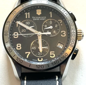 Vintage Victorinox Swiss Army Chronograph Watch 241404 Working New Battery - Picture 1 of 6
