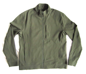 Lululemon Men's Green Full Zip Pockets Stretch Active Track Jacket Size XL  A234