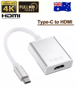 USB 3.1 Type-C to HDMI Adapter Audio Video HD 4K For Microsoft Surface Pro 8 7+ - Picture 1 of 7