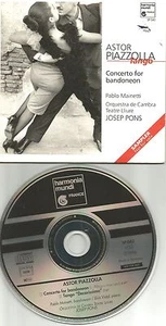 ASTOR PIAZZOLLA Bandoneon / Tango SAMPLER Europe PROMO DJ CD single USA SELLER - Picture 1 of 1