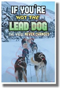 If You're Not The Lead Dog - Nuevo póster motivacional para el aula - Imagen 1 de 1