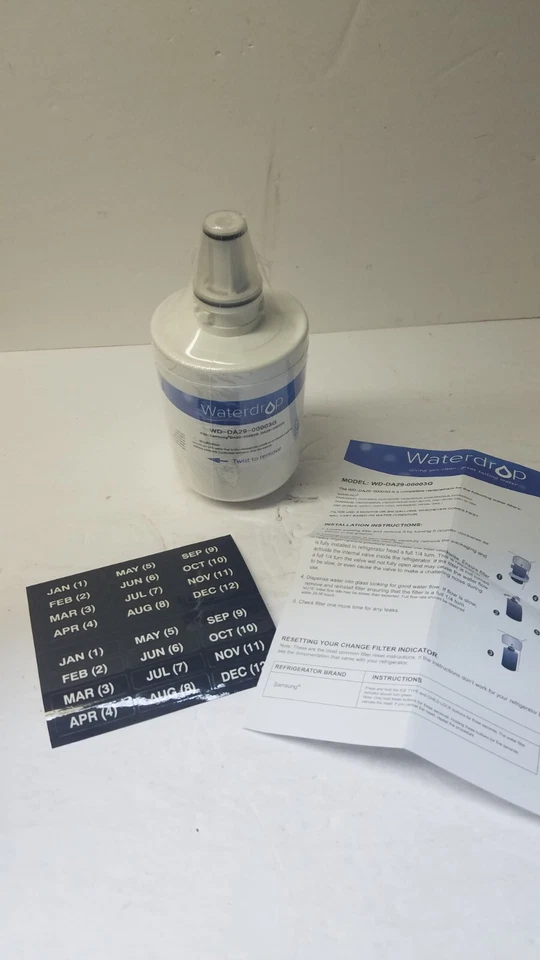 WATERDROP Refrigerator FILTER WD-DA29-00003G Fit Samsung DA29-00003B DA29-00003G - Image 1 of 1
