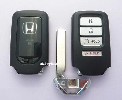 原始设备制造商 2017 - 2019 年本田 RIDGELINE 发球杆 #2 智能无钥匙遥控器 Fob KR5V2X + 全新钥匙 — 第 1/4 张图片