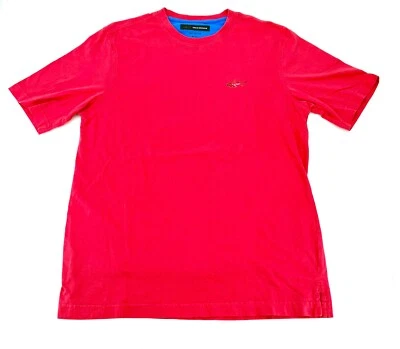 Camiseta para hombre Greg Norman cuello redondo 100 % algodón rosa talla M Foto 1 de 4