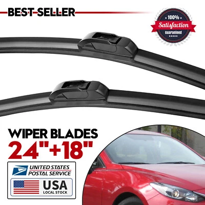 Set of 24"+18" OEM Front Windshield Wiper Blades For Toyota 4Runner 2010-2016 - Image 1 of 4