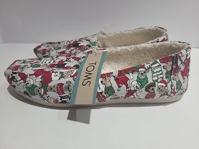 Zapatos sin cordones planos informales para gatos y perros de Navidad Toms múltiples variaciones Foto 1 de 4