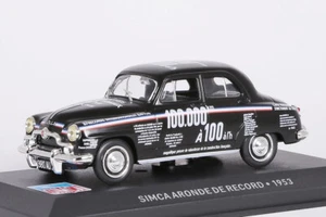 Simca Aronde de Record Car 1953 schwarzmatt mit Beschriftung Altaya 1:43 NEW/OVP - Bild 1 von 4