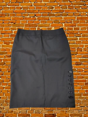 WOMENS TED BAKER SIZE 2 UK 10 BLACK FORMAL WORK OCCASION JENNER PENCIL SKIRT - Image 1 of 4