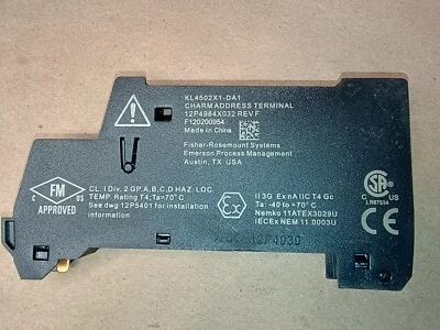 Emerson Fisher-Rosemount KL4502X1-DA1 Charm Address Terminal - Image 1 of 4