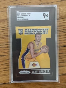 Larry Nance Jr 2015-16 Panini Prizm Emergent RC #16 GOLD SGC 9 #d/10 - Picture 1 of 1