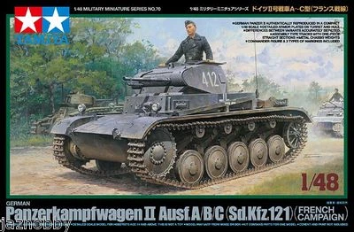 Tamiya 32570 1/48 Scale Model Tank Kit German Panzerkampfwagen II Ausf.A/B/C - Image 1 of 3