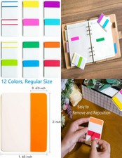 Kimcome 2 Inch Sticky Tabs Index 240 Pieces, 240pcs, Multicolored
