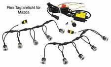 LED Tagfahrlicht Flex 10 x SMD 12V Zugelassen für Mazda TFL8