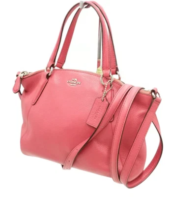 Bolso de Mano/Bolso Bandolera Coach Kelsey Rojo Lavado con Cierre de Cremallera Foto 1 de 4