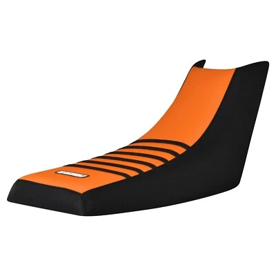 Yamaha Warrior 1988-2006 pinza cubierta de asiento negro naranja negro costillas #111 Foto 1 de 4