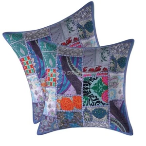 Funda de Cojín Hecha a Mano Étnica Vintage 16 x 16 pulgadas Sofá Hippie Coche Funda de Almohada - Imagen 1 de 6