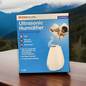 Ultrasonic Cool Mist Humidifier No Filters Required White CVS Health - Picture 1 of 6