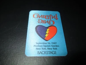 GRATEFUL DEAD BACKSTAGE PASS HEART MADISON SQUARE GARDEN NEW YORK SEPT 9/16/1987 - Picture 1 of 2