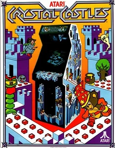 Crystal Castles Arcade Flyer Original 1983 Video Game Retro Artwork 8.5 x 11" - Picture 1 of 2