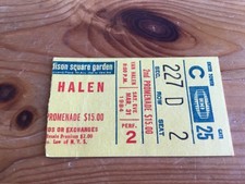 Van Halen Madison Square Garden Venue Stub 3/31/84