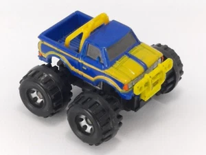 1980's Datsun 4x4 Pickup Blue / Yellow Micro Machines Vintage Toy Used/loose - Picture 1 of 5