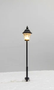 5 LED Lampen Laternen Metall N für Modellbau mit Widerständen für 12 Volt - Bild 1 von 3