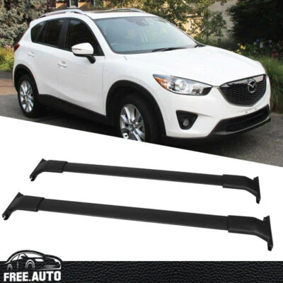 Barra transversal de techo de goma de aluminio para Mazda CX-5 CX5 OE estilo 13-16 Foto 1 de 4