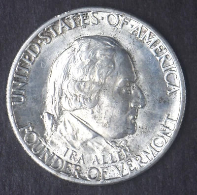 1927 Vermont Commemorative Half Dollar .50C - COINGIANTS - - Image 1 of 2