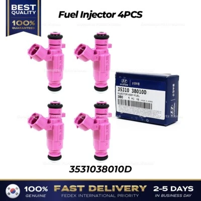 ⭐Genuine⭐ Fuel Injector 4PCS 3531038010D for Hyundai Santa Fe XG300 Kia Amanti - Изображение 1 из 2