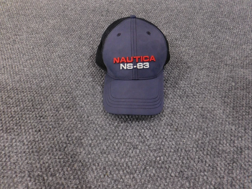 nautica 帽子 男式 ns-83 网眼 90 年代复古 y2k 复古蓝色肩带可调节 — 第 1/4 张图片